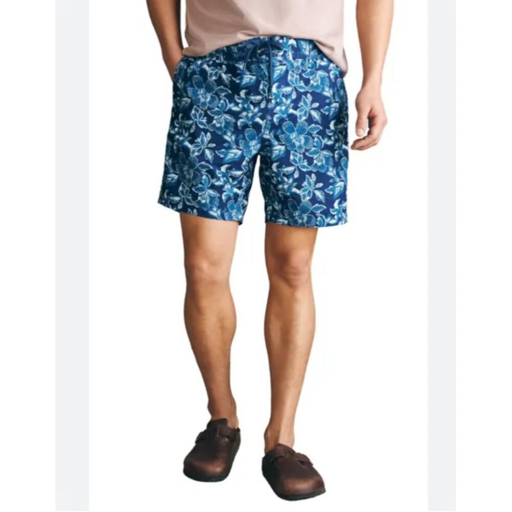 Faherty Men’s Sunwashed Floral Board Shorts Size 40 NWT